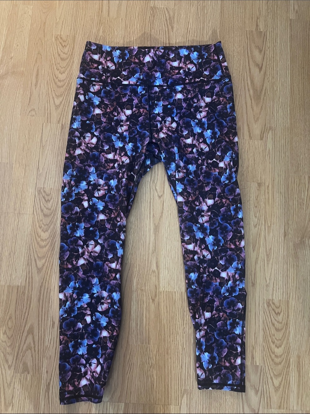 Fabletics Floral Leggings - Blue & Purple